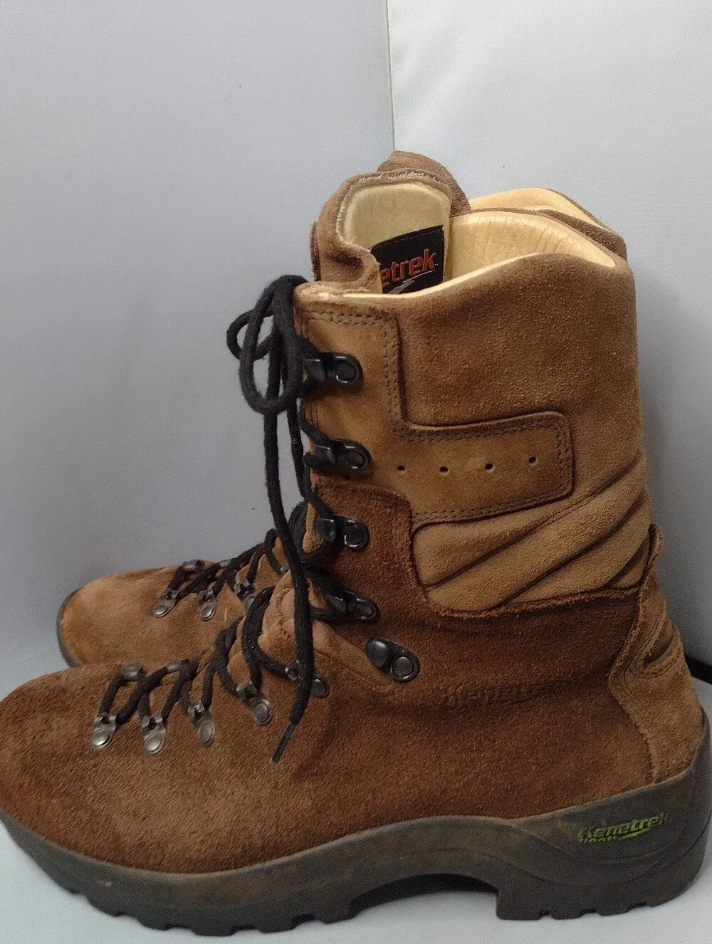 Kenetrek Men's Wildland Fire Boot Tan Size 11 M Lace Suede Italy